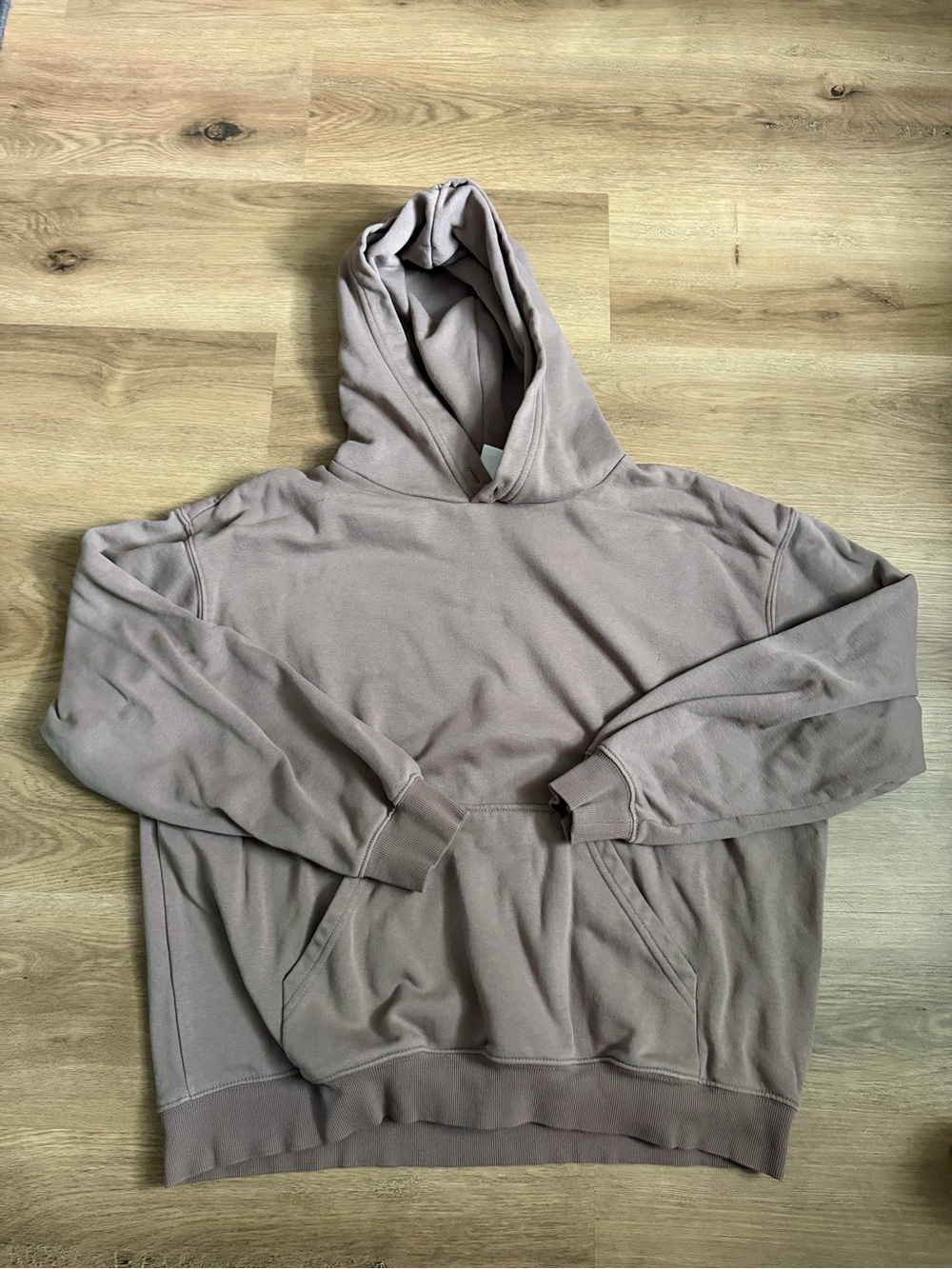Women’s  Hooded Pullover Sweatshirt - Taupe